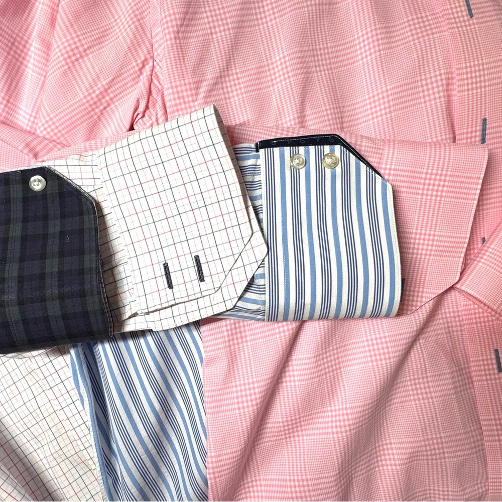 Tom James Set of 4 Custom Dress Shirt - Classic Tailoring Mens SZ L - Picture 2 of 14